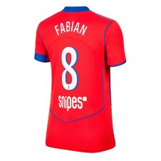 Paris Saint-Germain Fabian Ruiz #8 Tredjedrakt Kvinner 2025-26 Kortermet